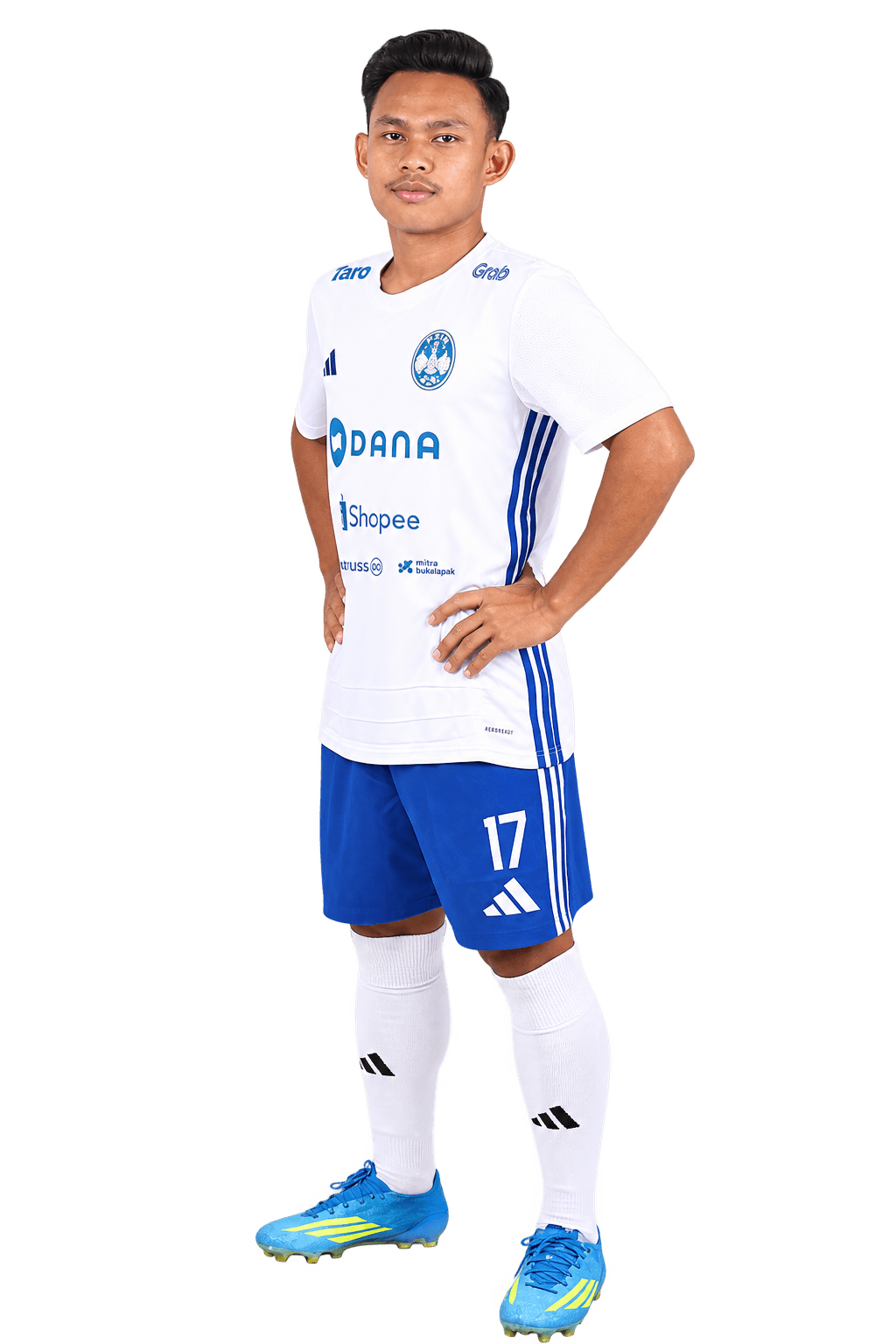 PSIM player wearing the home kit